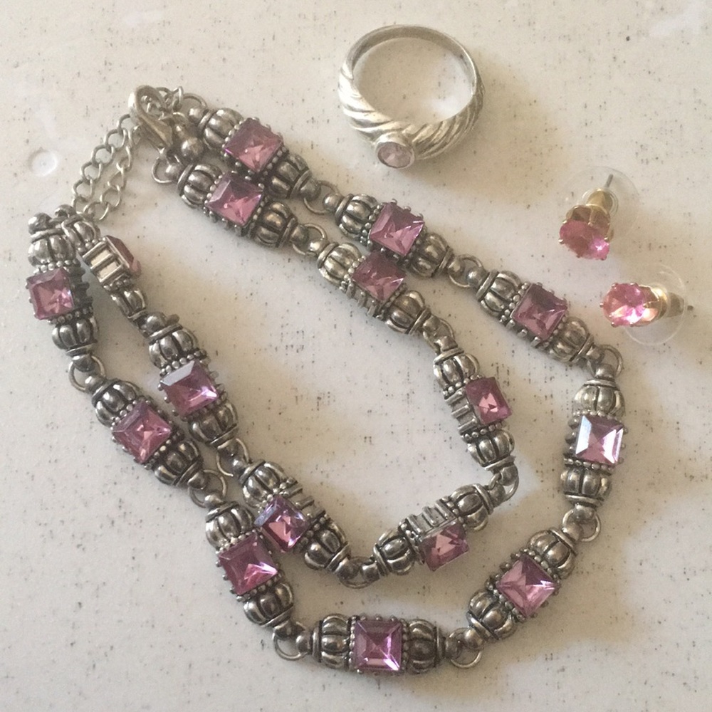 Beautiful Set of pink stones,